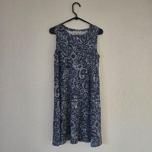Ann Taylor Loft  Sleeveless Pasley Dress - Size S